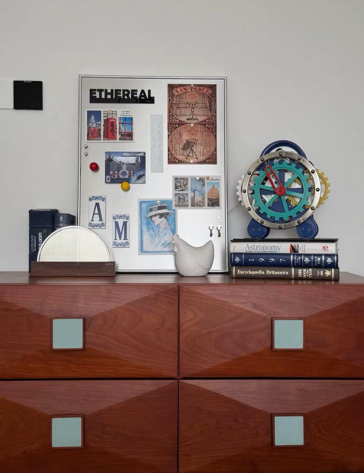 Framed Magnetic Memo Board, customer photo