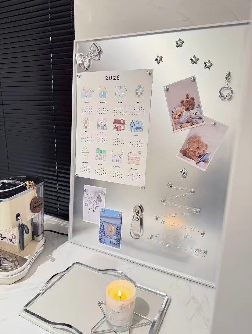 Framed Magnetic Memo Board, customer photo