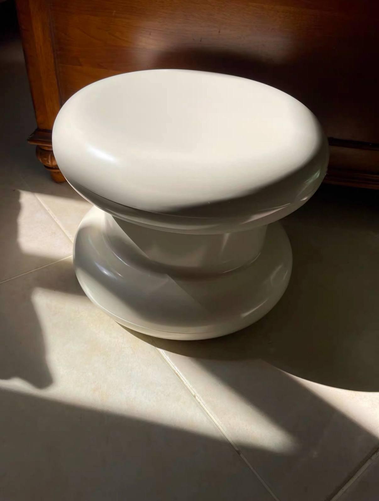 Stacked Ring Pedestal Side Table, customer photo