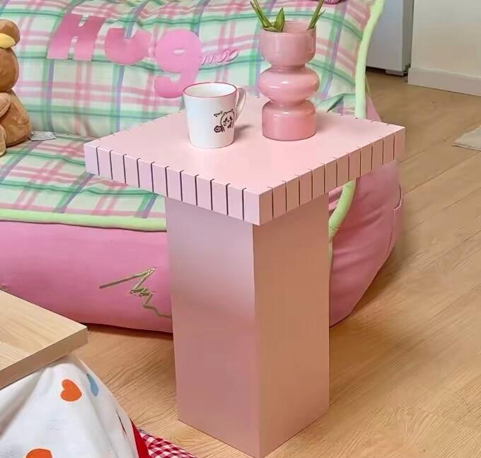 Small Pastel Side Table, customer photo