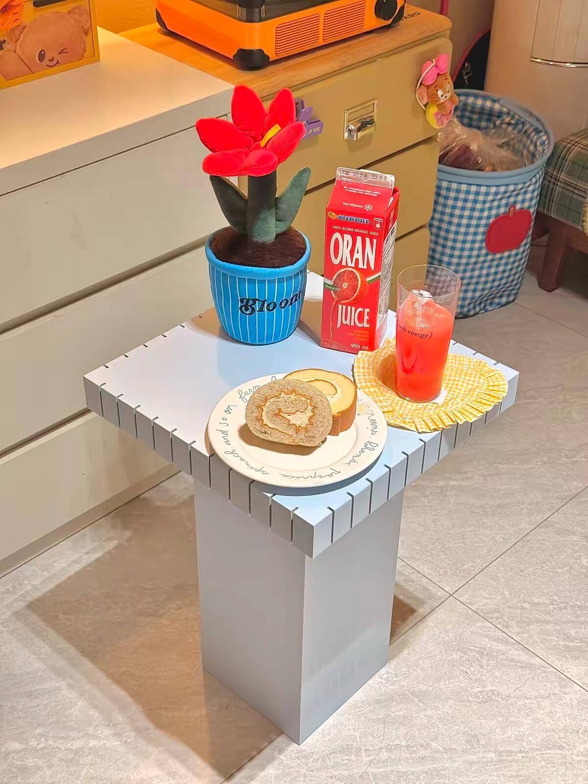 Small Pastel Side Table, customer photo