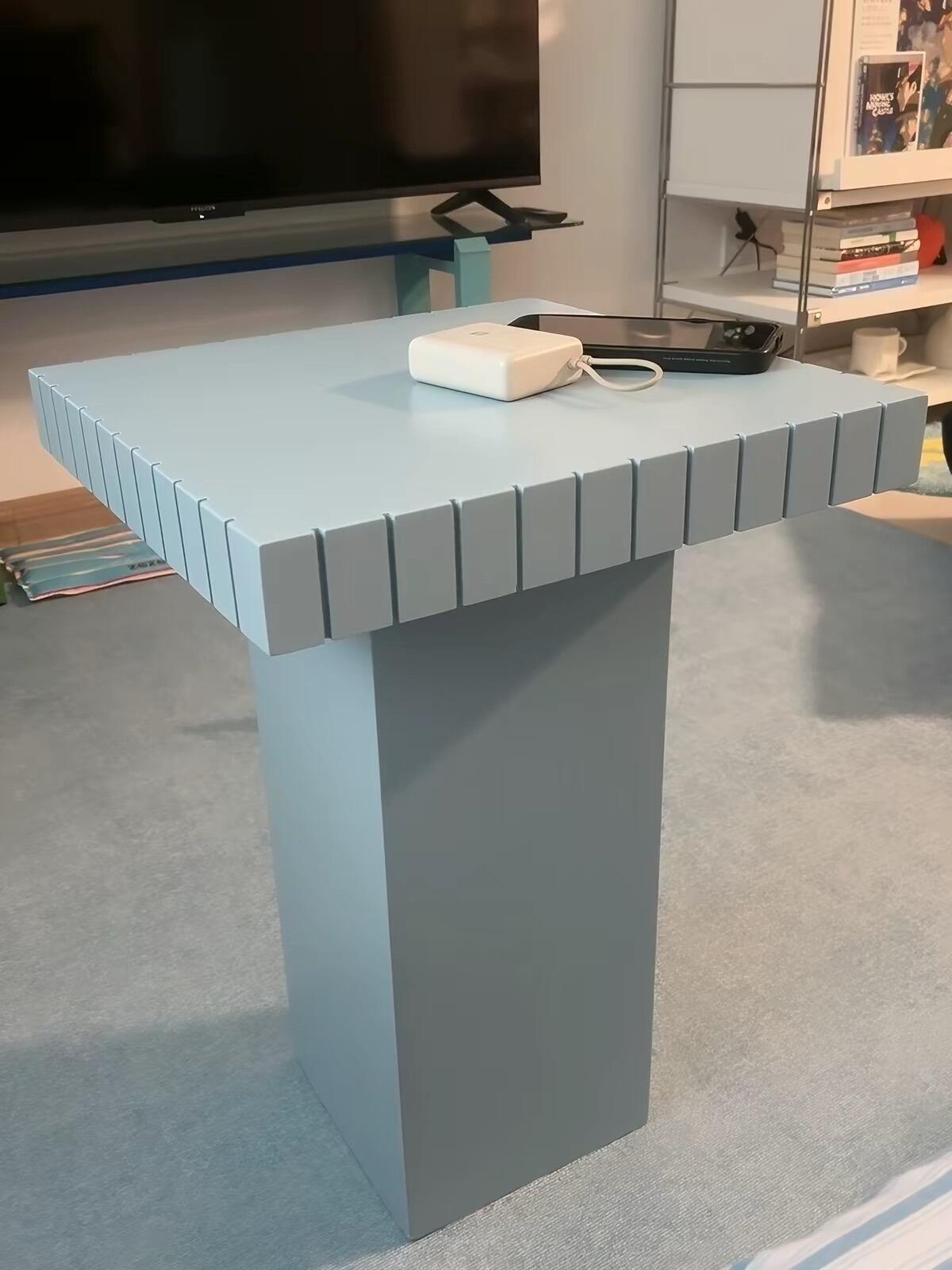 Small Pastel Side Table, customer photo