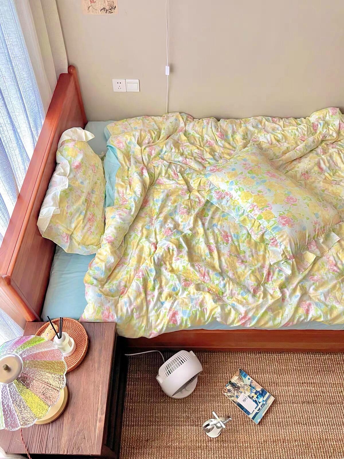 Watercolor Gauze Duvet Cover Set, customer photo