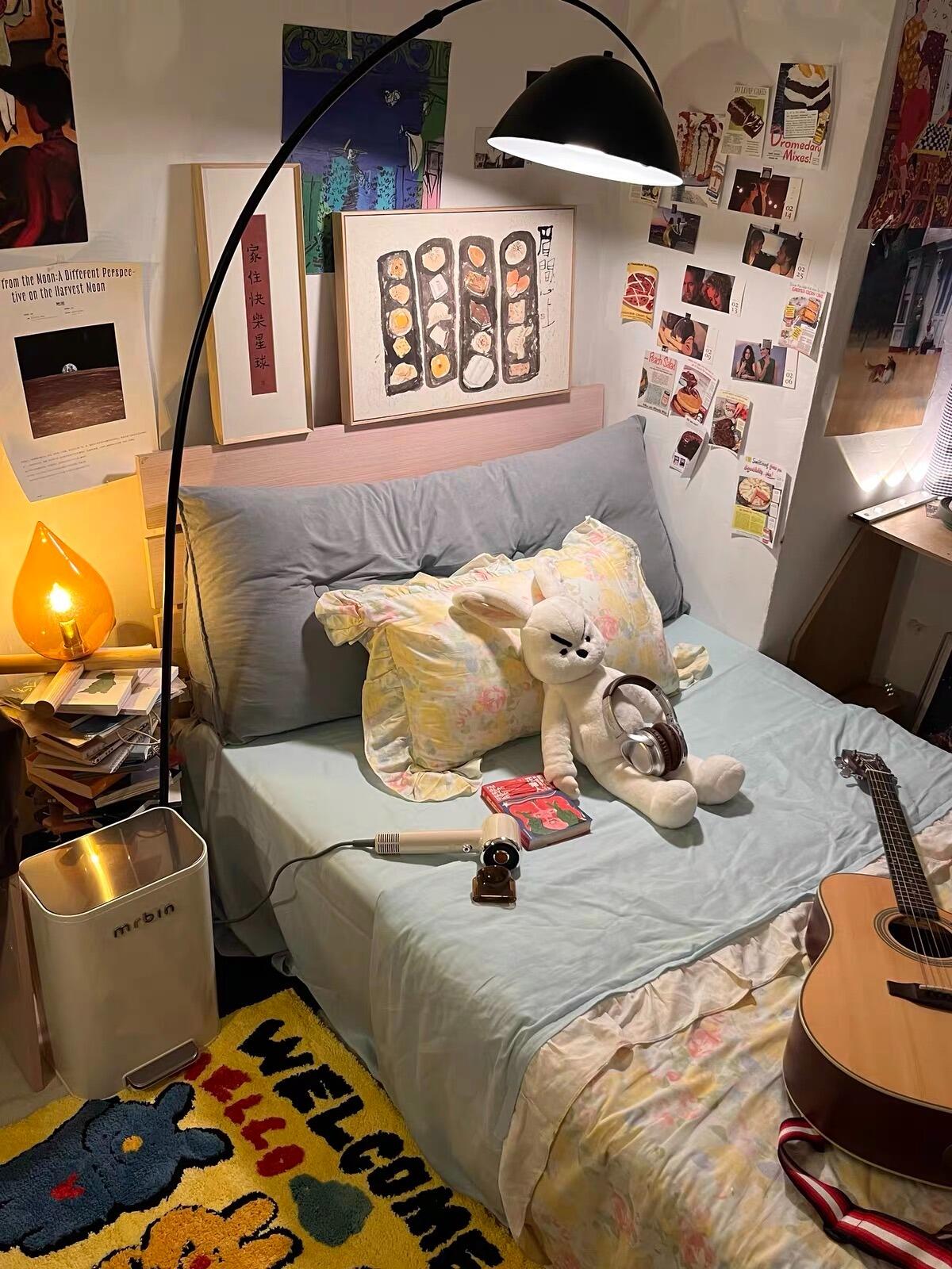 Watercolor Gauze Duvet Cover Set, customer photo
