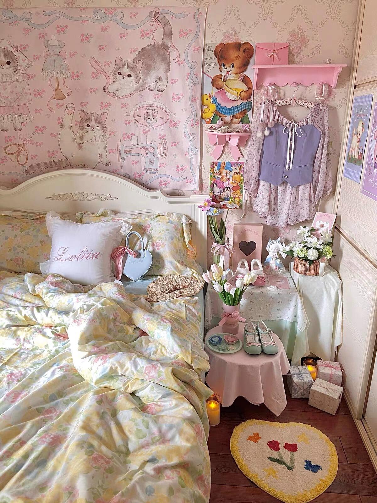 Watercolor Gauze Duvet Cover Set, customer photo