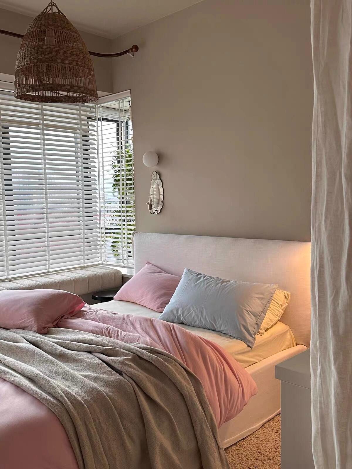 Pink Jersey Knit Duvet Cover Set, customer photo