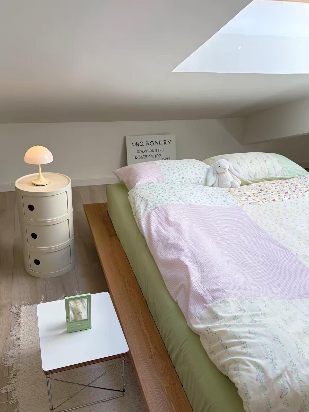 Spring Green Floral Duvet Cover Set, customer photo