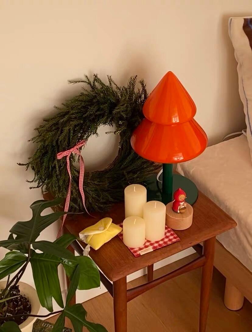 Colorful Christmas Tree Night Lamp, customer photo