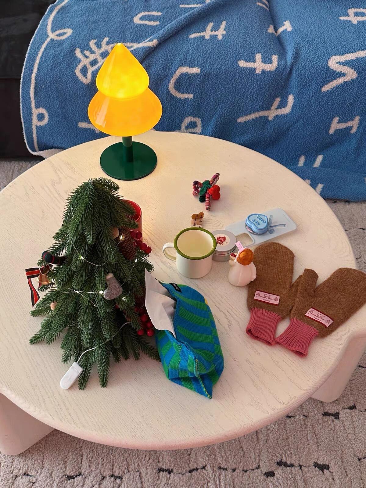Colorful Christmas Tree Night Lamp, customer photo