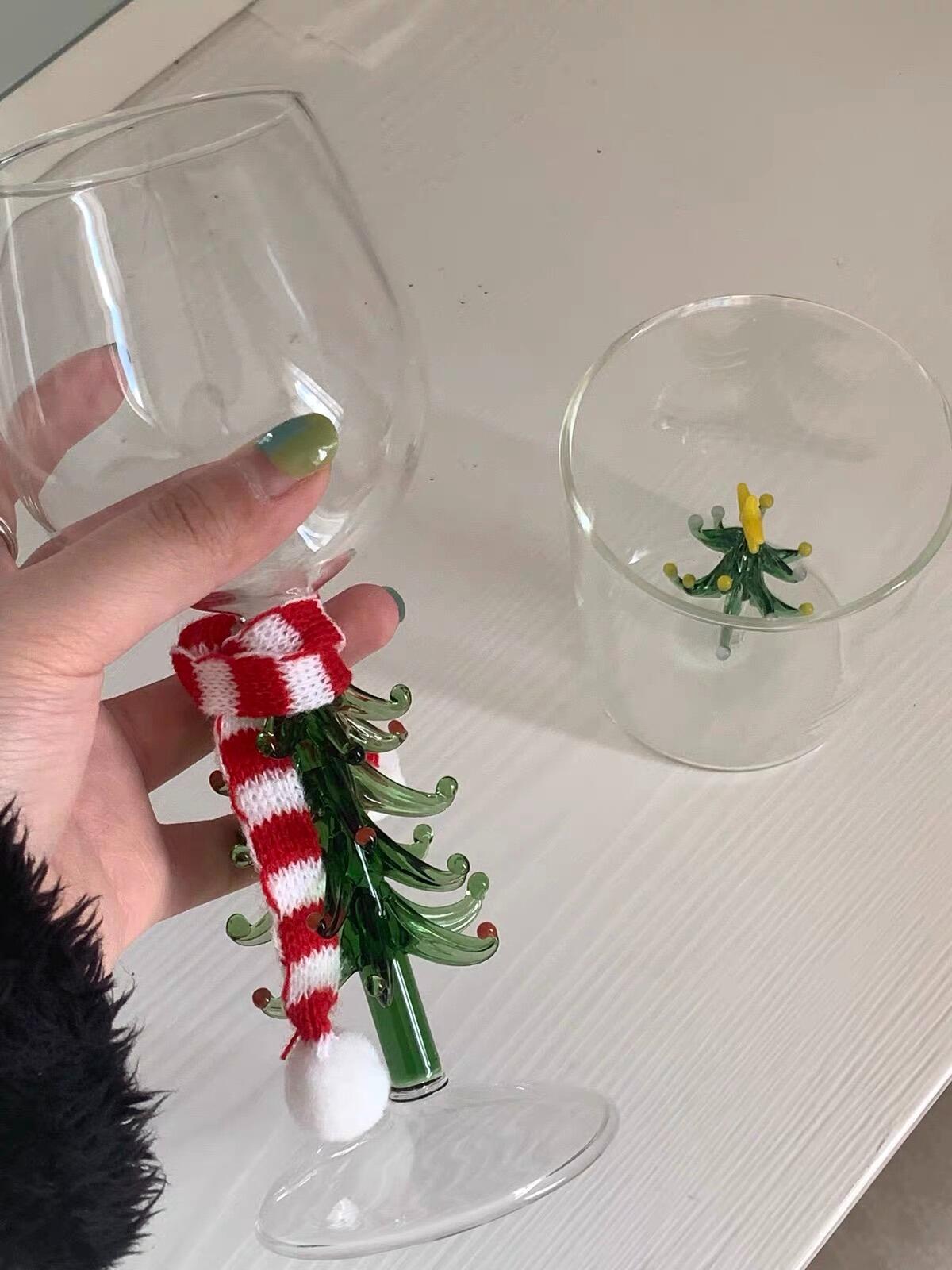 Christmas Tree Wine Glasses, customer photo