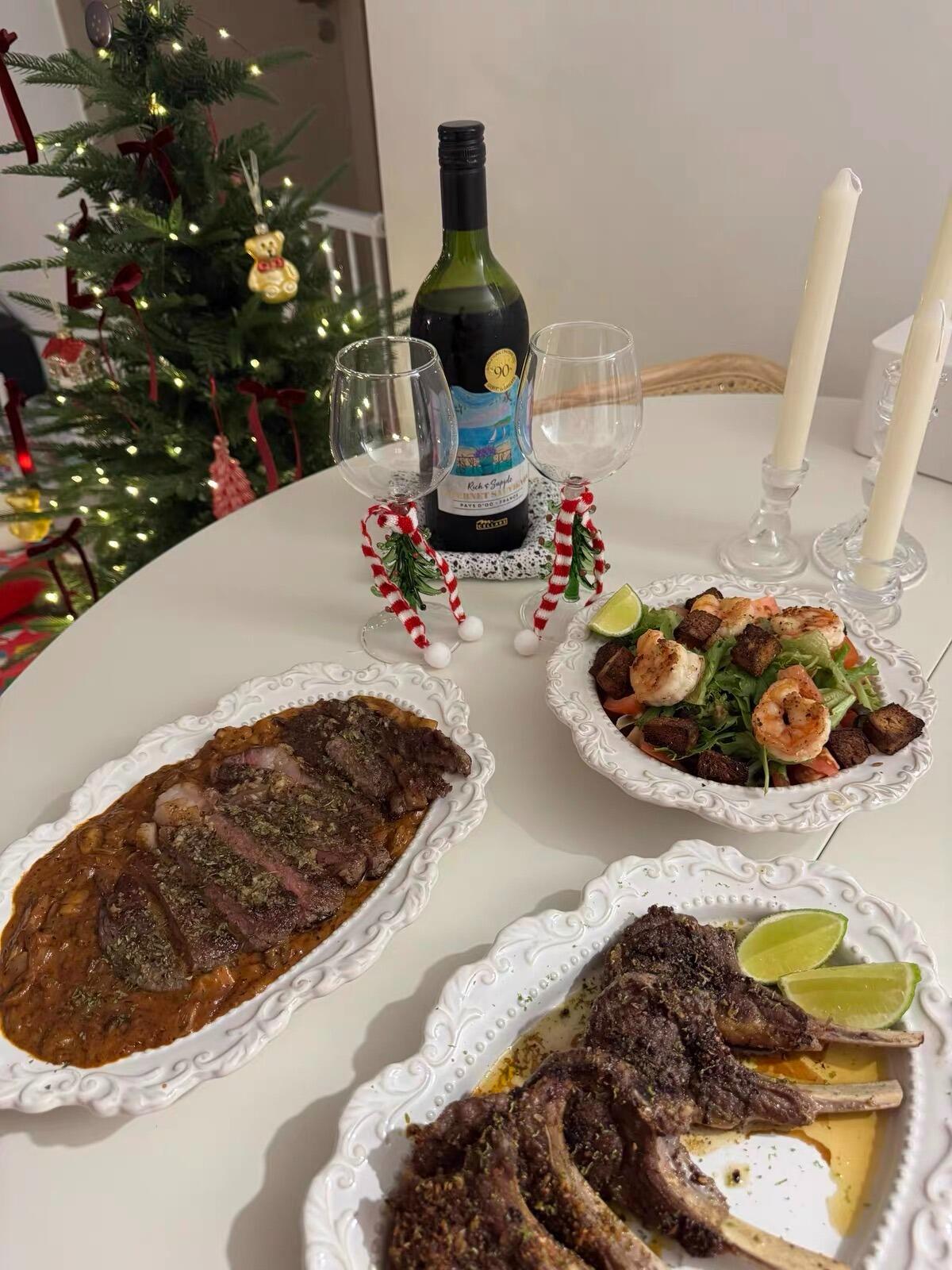 Christmas Tree Wine Glasses, customer photo