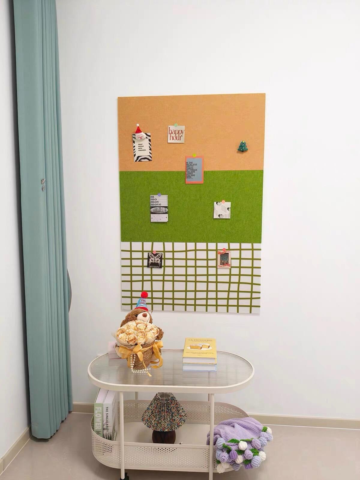 Checkered Felt Pin Board, customer photo