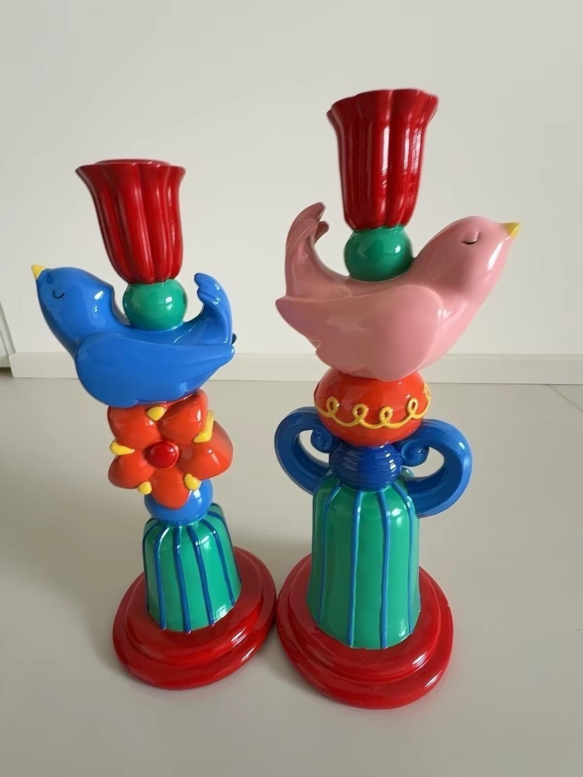 Colorful Bird Candle Holder, customer photo