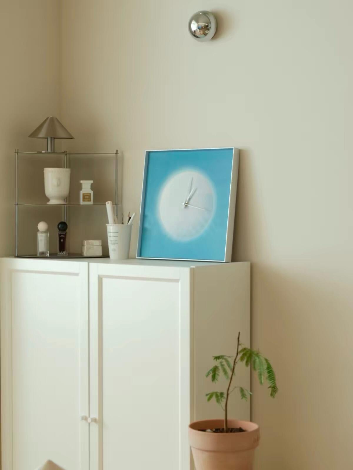 Blue Moon Wall Clock, customer photo