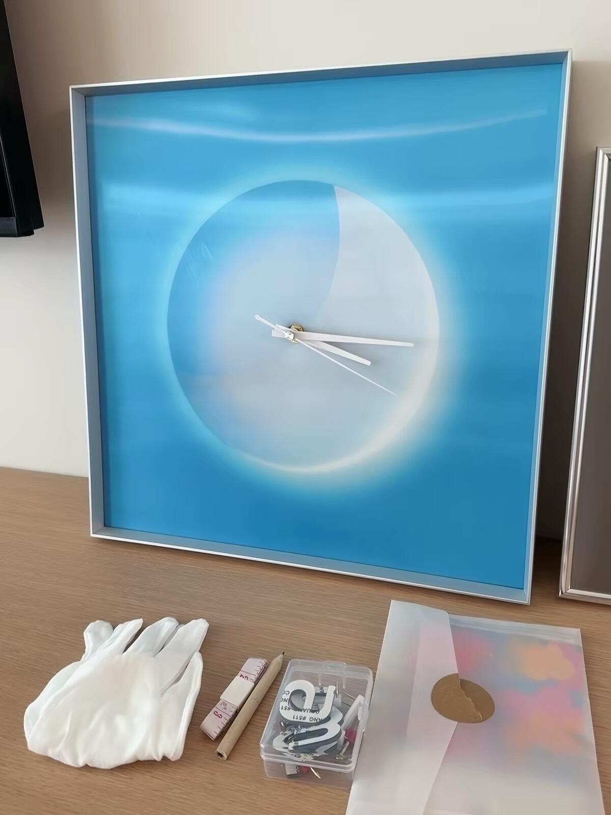 Blue Moon Wall Clock, customer photo