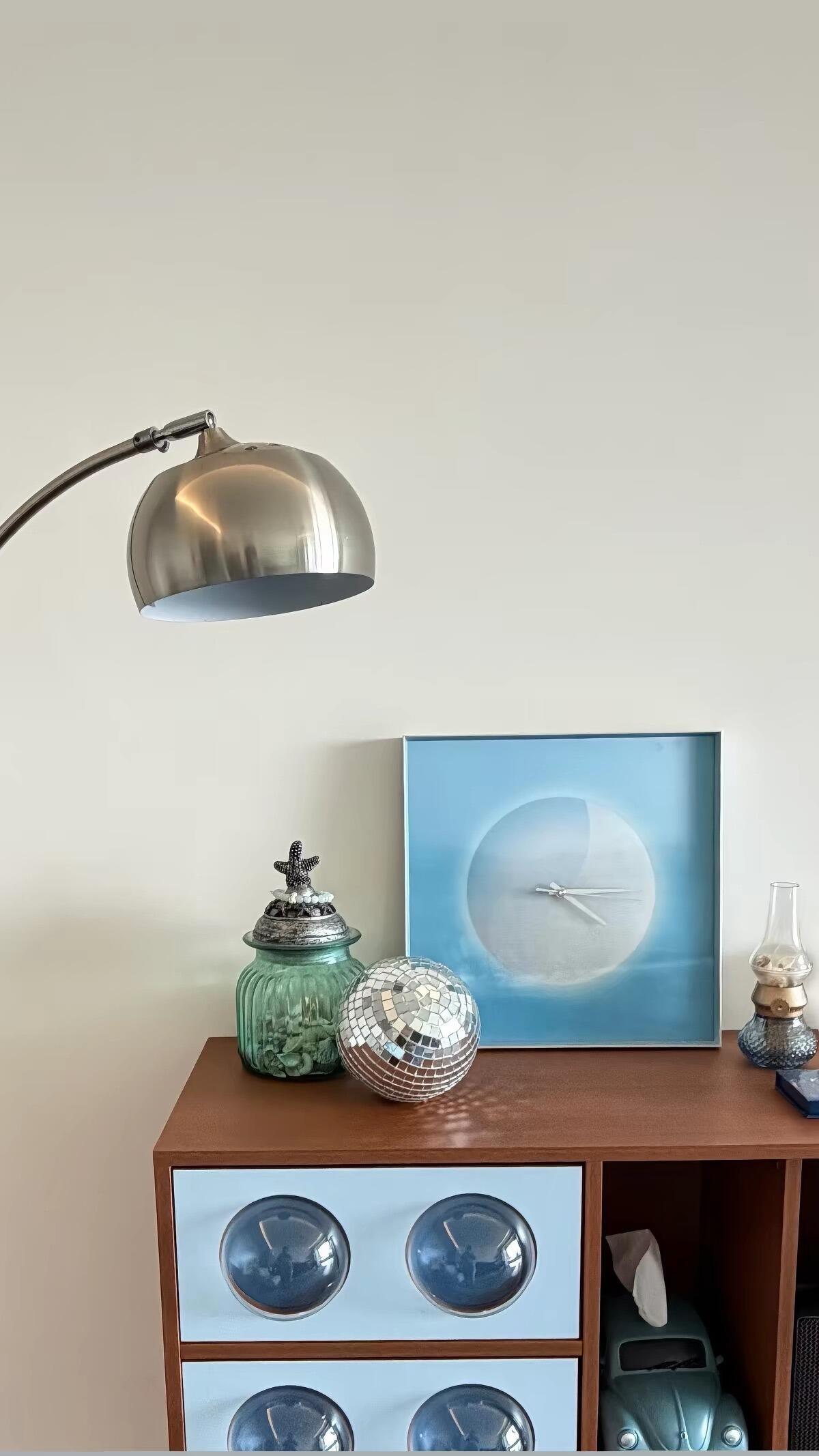 Blue Moon Wall Clock, customer photo