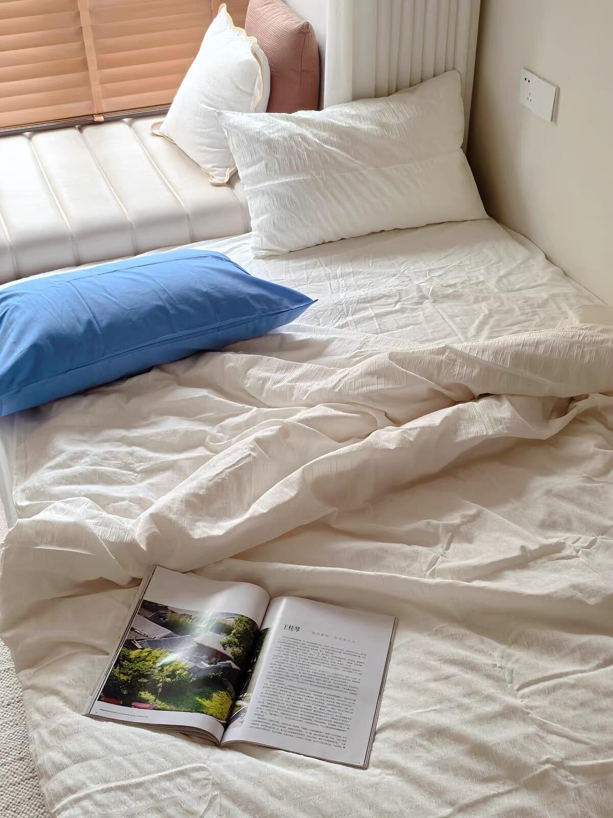 Bubble Jacquard Duvet Cover Set, customer photo
