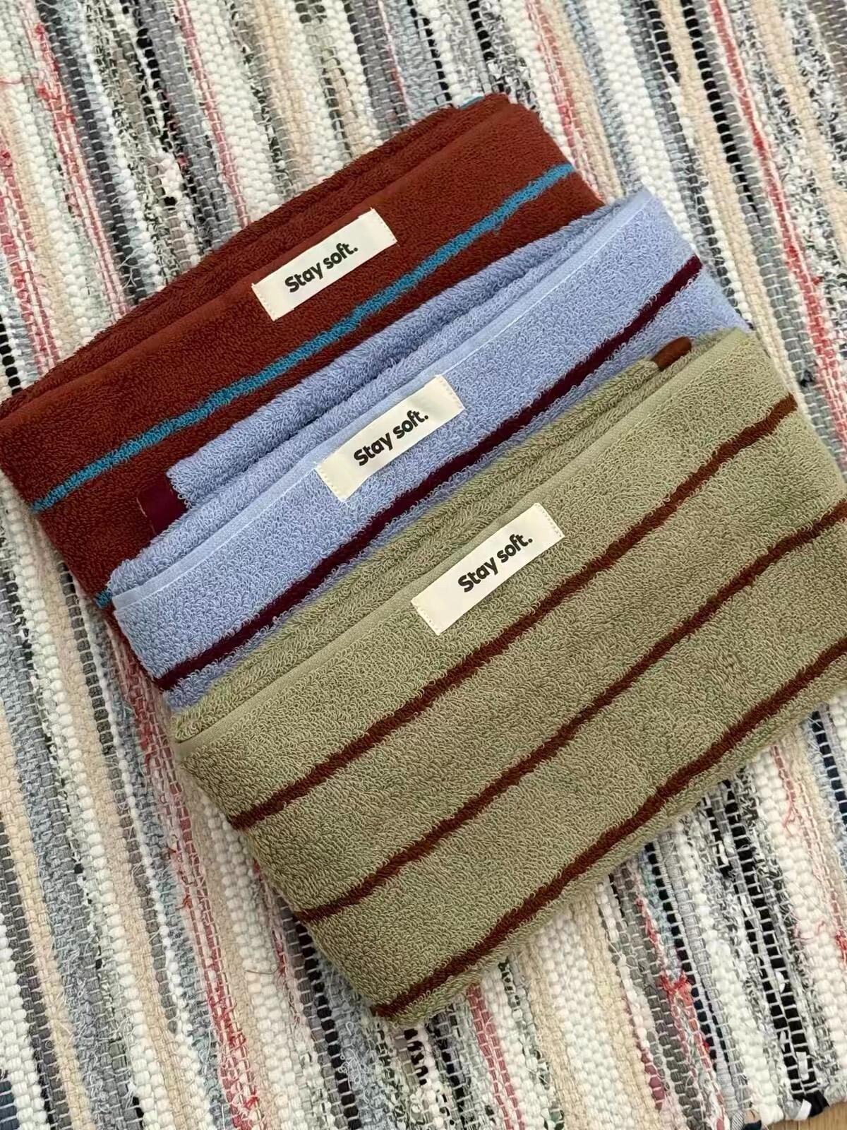 Striped Bath & Hand Towel, customer photo