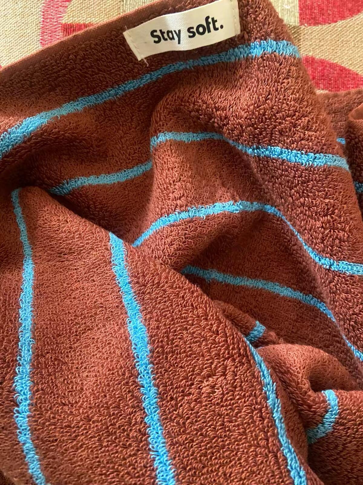 Striped Bath & Hand Towel, customer photo