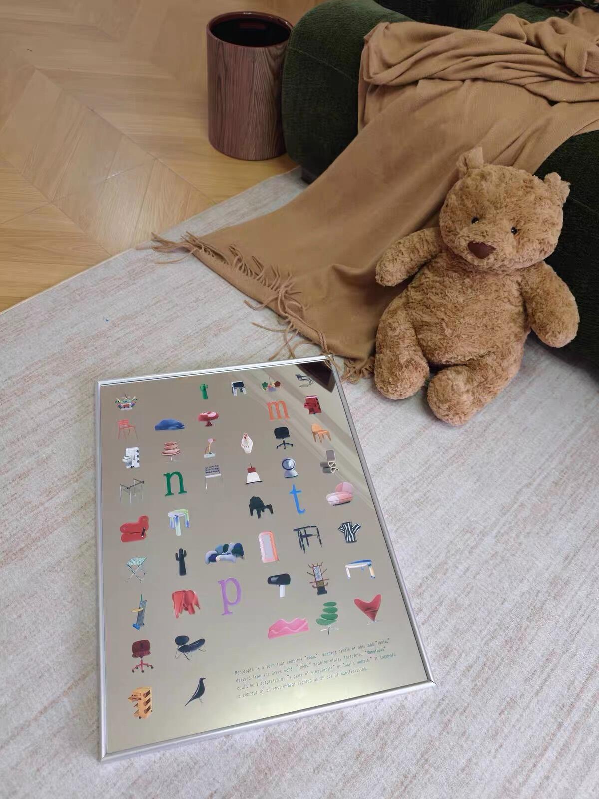 Chair Print Wall Mirror, customer photo