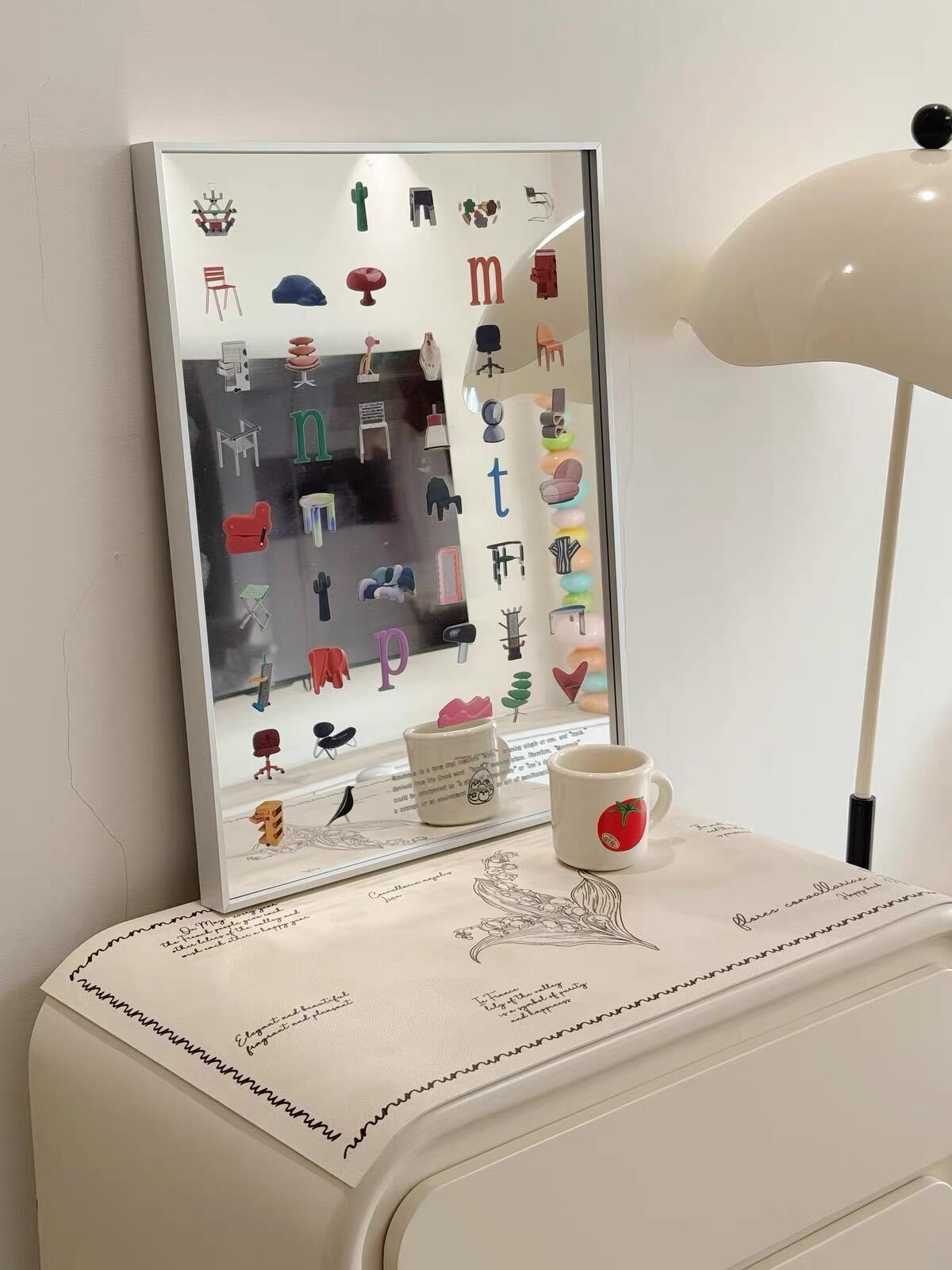 Chair Print Wall Mirror, customer photo