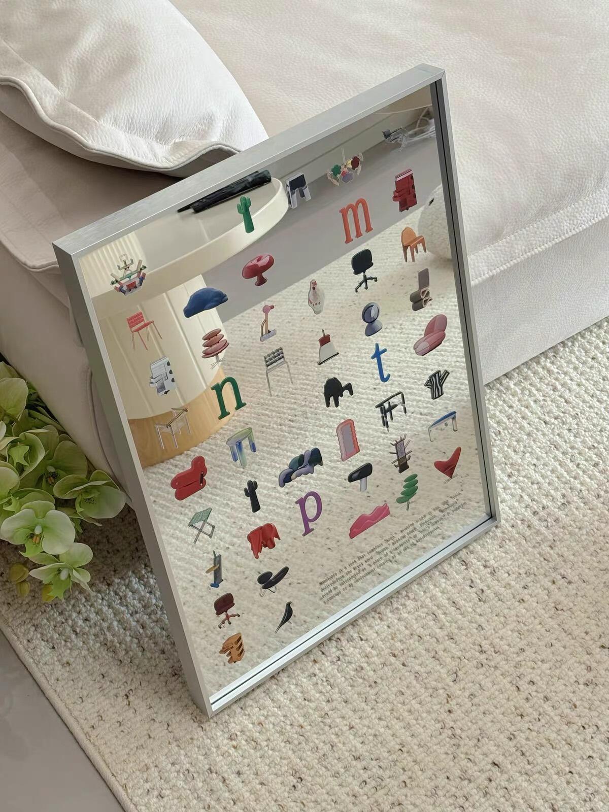 Chair Print Wall Mirror, customer photo