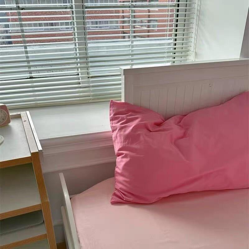 Solid Color Washed Cotton Pillowcase, customer photo