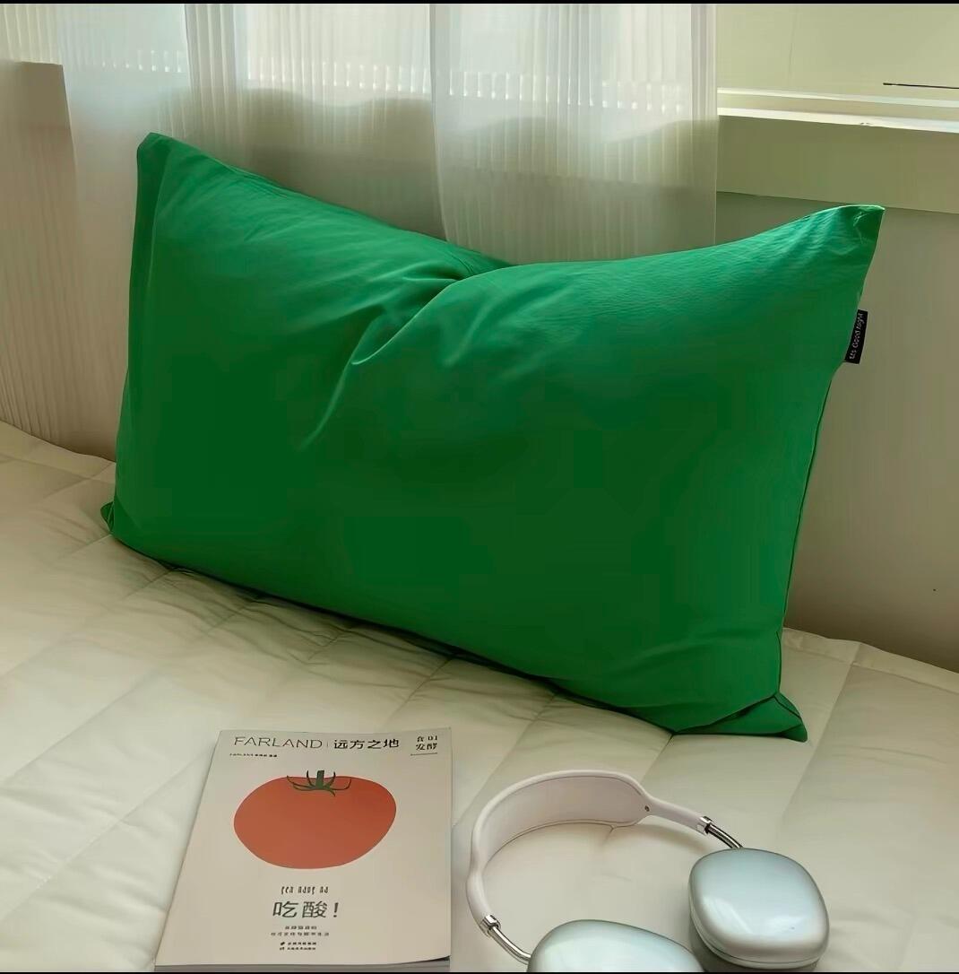 Solid Color Washed Cotton Pillowcase, customer photo
