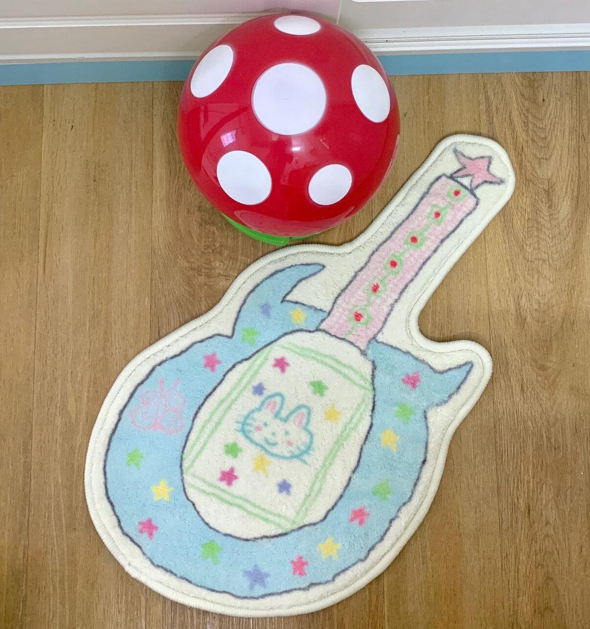 Pastel Guitar Rug, customer photo