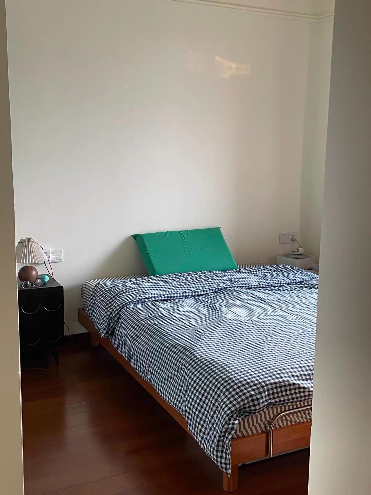 Navy Gingham Duvet Cover Set, customer photo