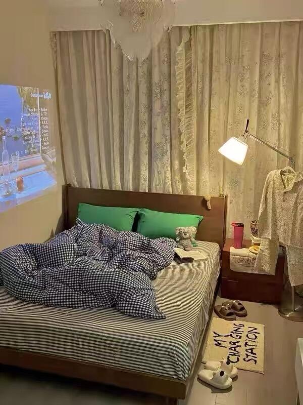 Navy Gingham Duvet Cover Set, customer photo