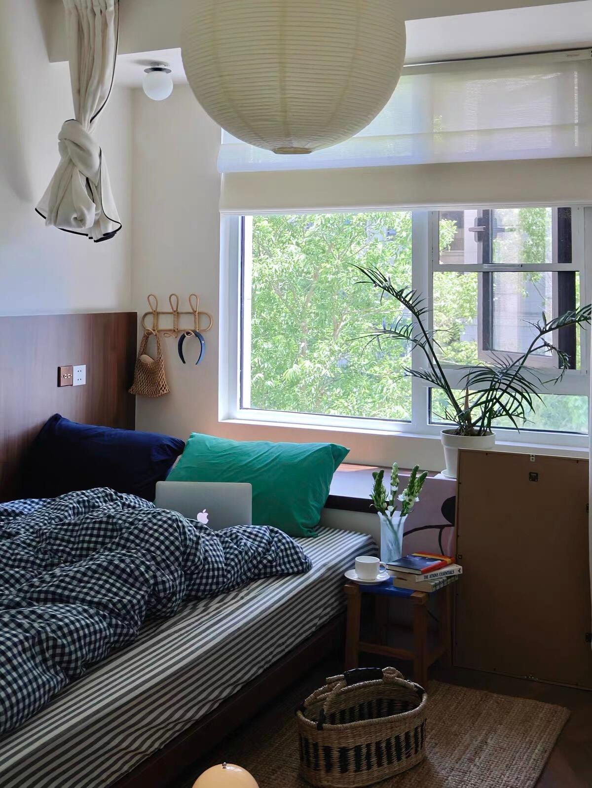 Navy Gingham Duvet Cover Set, customer photo