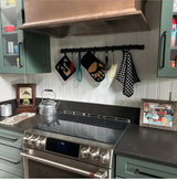 36" Hand Forged Hammer Finish Pot Rack