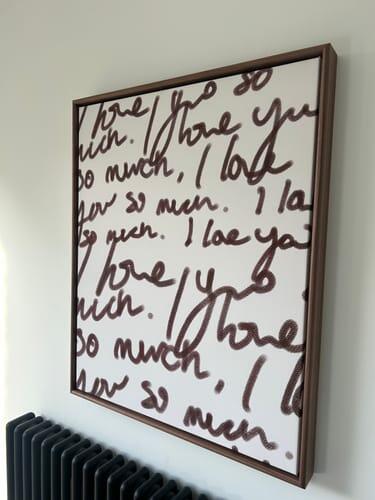 LOVE YOU SO MUCH FRAMED CANVAS