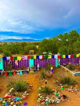 Mikha Dadok| Tibetan Prayer Flags | 13 x 13 | Set of 25 | Ward off Misfortune | Me Kha