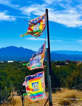 Huge Amitayus Prayer Flag Banner |Tibetan Prayer Flags | 27in x 36in | 1 single flag | Poly Silk | vertical flag or wall | Tsepamé