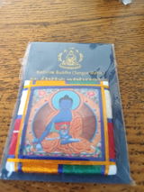 Medicine Buddha Protective Amulet |  | 2 in by 2 in | Protection Blessing | Lord of Healing | Menla