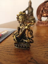 Small Saraswati Statue | Handmade | 1.75 inches by 1 inches |