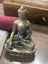 Deluxe Small Buddha Shakyamuni Statue Style 2 | Brass | Approx 2.5 inches