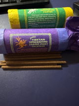 Ancient Tibetan Spikenard (Pang Poe) Incense |  30 sticks | w/ Mini Incense Holder