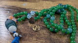 Tiny Buddha Tsa Tsa Charm | Metal | Approx 3/8in x 1/4in | Tibet | Mala Counter