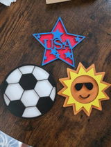 Painted Interchangeable "O" Pieces / 4” / 6” / 8” /10” --- "O" s for Welcome Signs, Home Signs. Porch Leaners