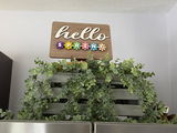 Hello Summer / Hello Fall / Hello Spring / Hello Winter Interchangeable Sign / DIY / Painted