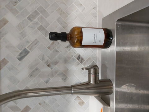 Amber Glass Dispenser