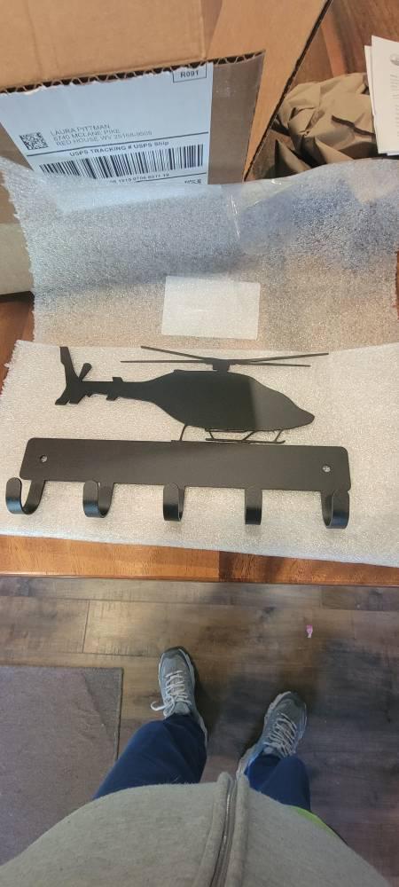 Helicopter Key Holder with 5 Hooks