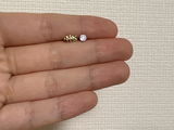MA 005 [4mm] コーティングキュービックピアス