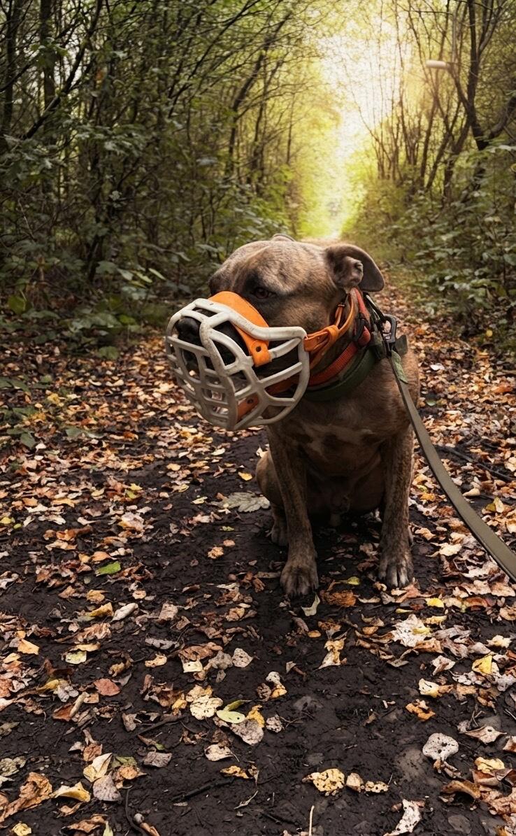Size Pippa Dog Muzzle - Made to order muzzle with colour customisation