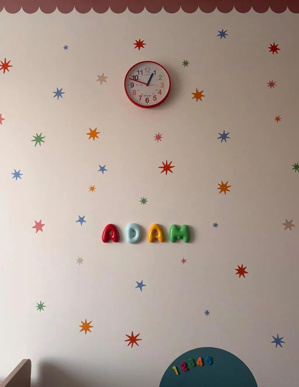 Scandi Starburst Nursery Wall Stickers