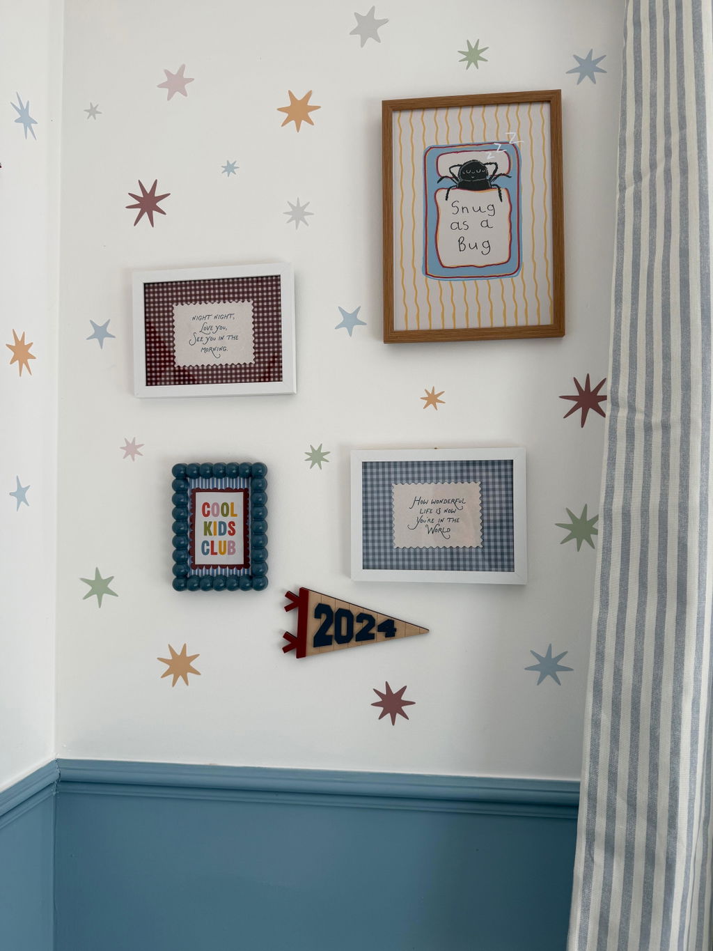 Scandi Starburst Nursery Wall Stickers