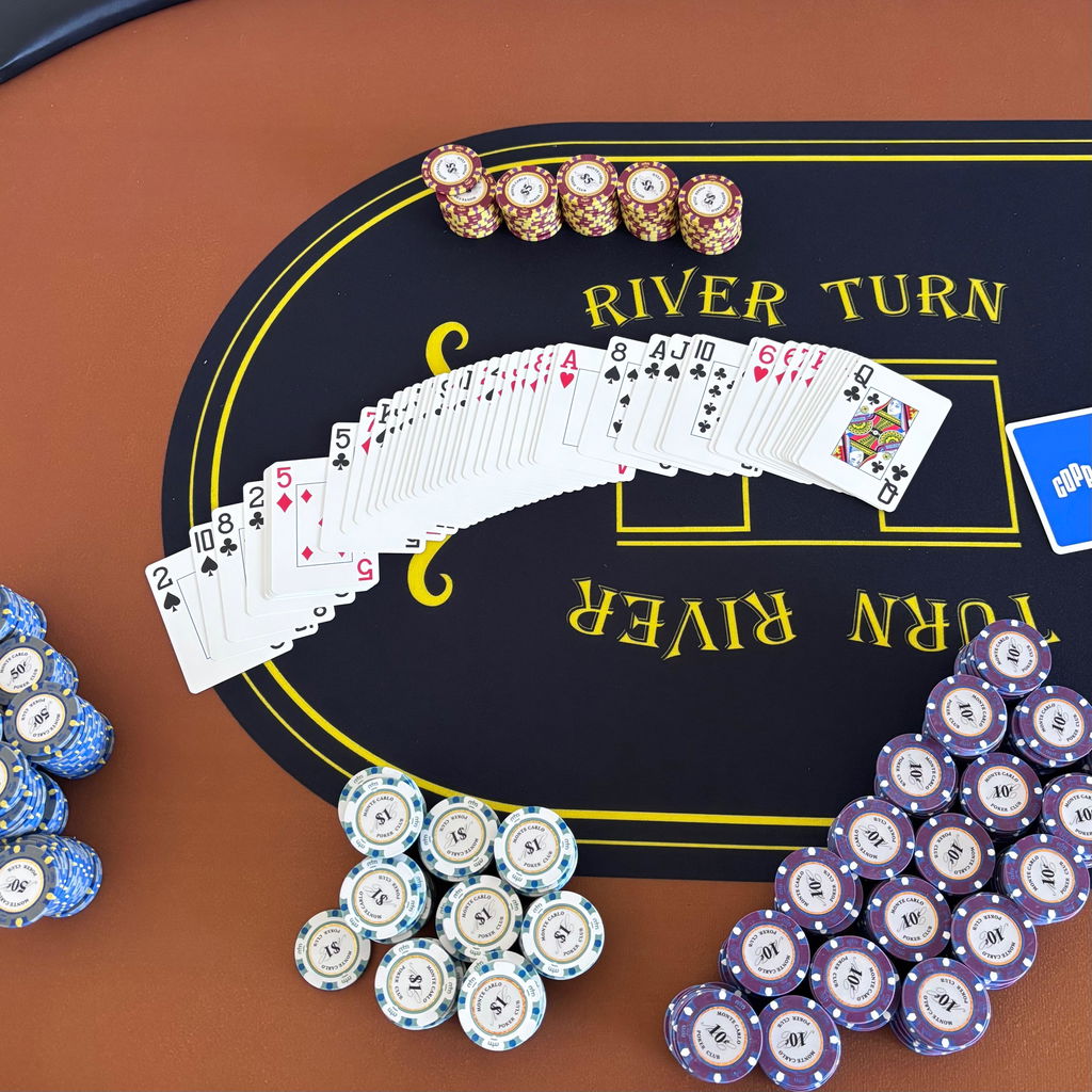 $1 One Dollar White Blue Monte Carlo Smooth 14 Gram Poker Chips